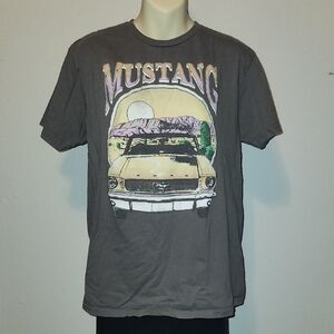 Ford Mustang Gray Graphic T-Shirt